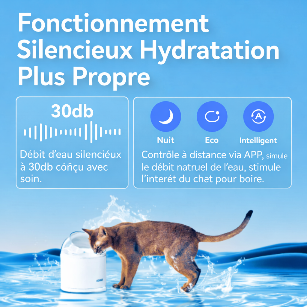 Fontaine à eau CATLIKE W02 Al - Pure 2