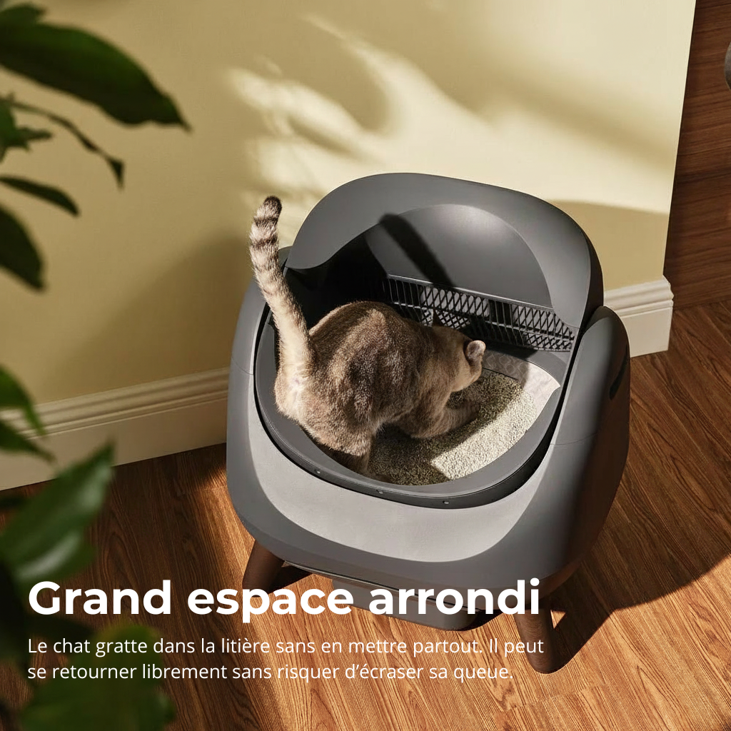 CATLIKE Open-X Litière autonettoyante intelligente (Design ouvert)