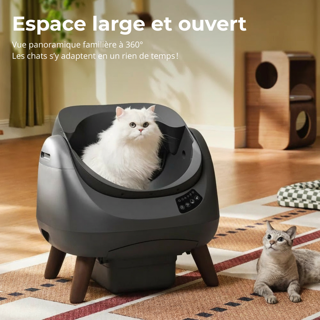 CATLIKE Open-X Litière autonettoyante intelligente (Design ouvert)