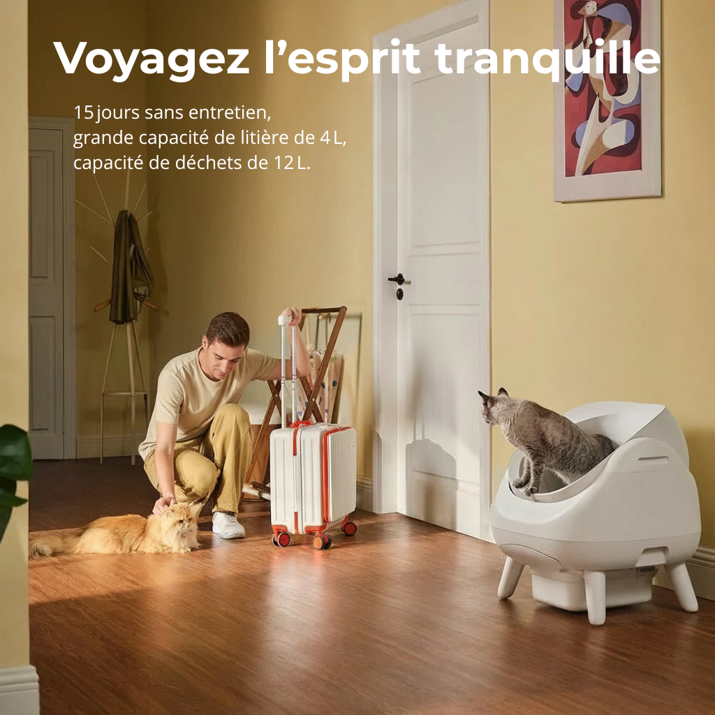 CATLIKE Open-X Litière autonettoyante intelligente (Design ouvert)