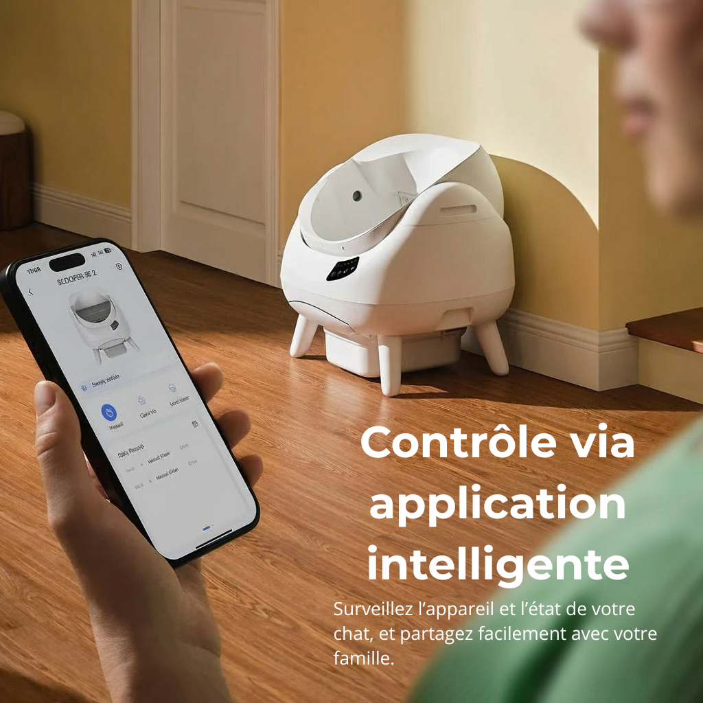CATLIKE Open-X Litière autonettoyante intelligente (Design ouvert)