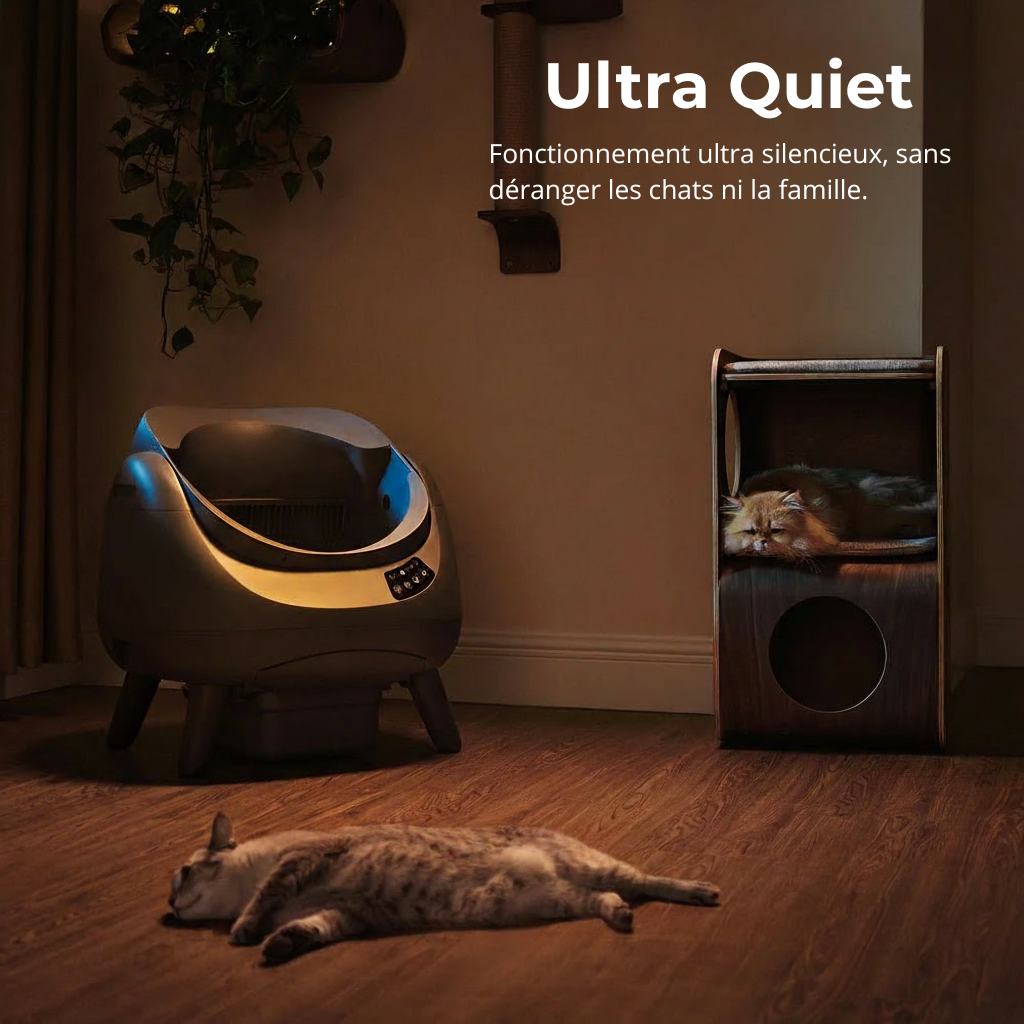 CATLIKE Open-X Litière autonettoyante intelligente (Design ouvert)