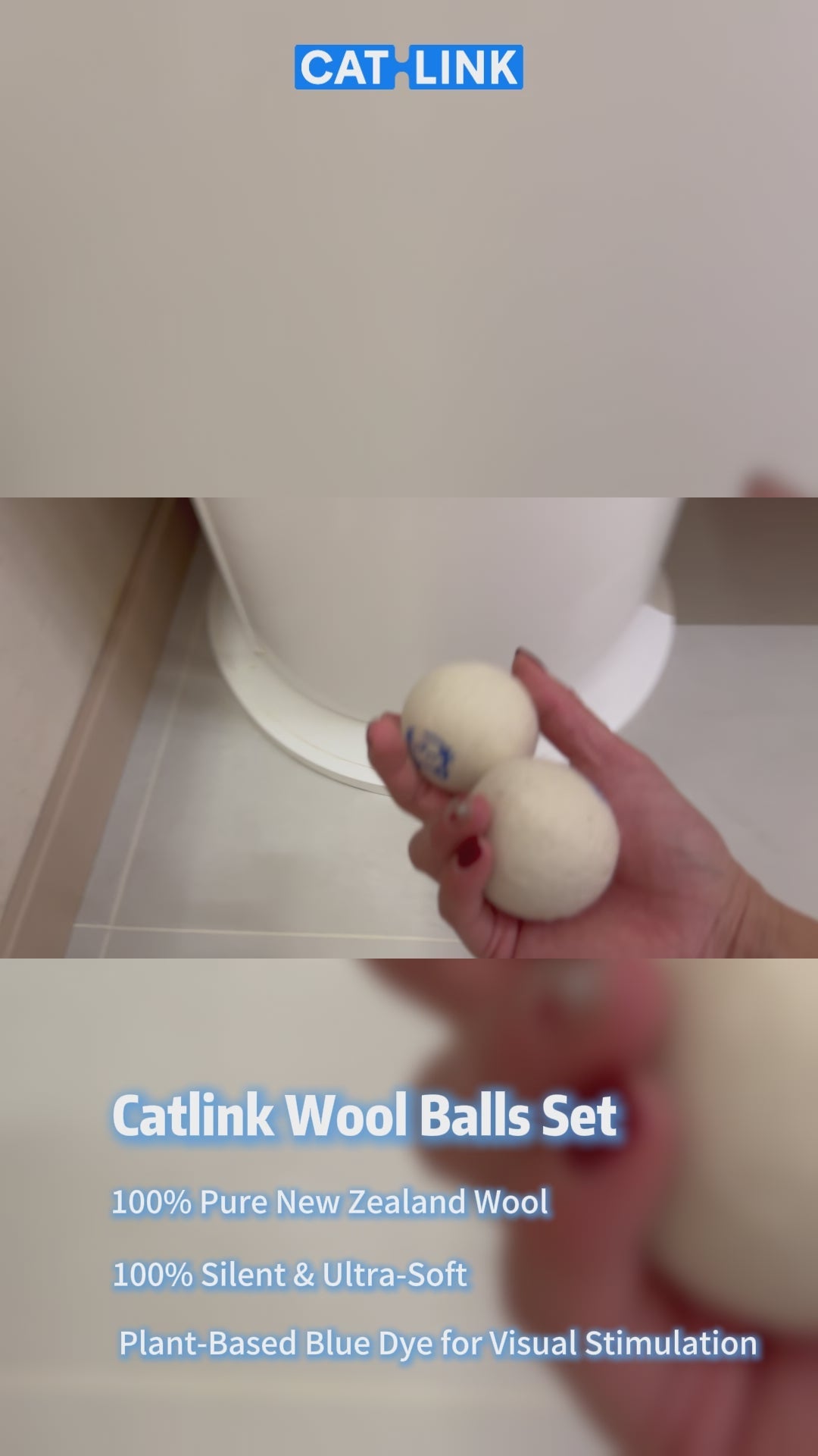 Ensemble de balles en laine CATLIKE - Jouet pour chat