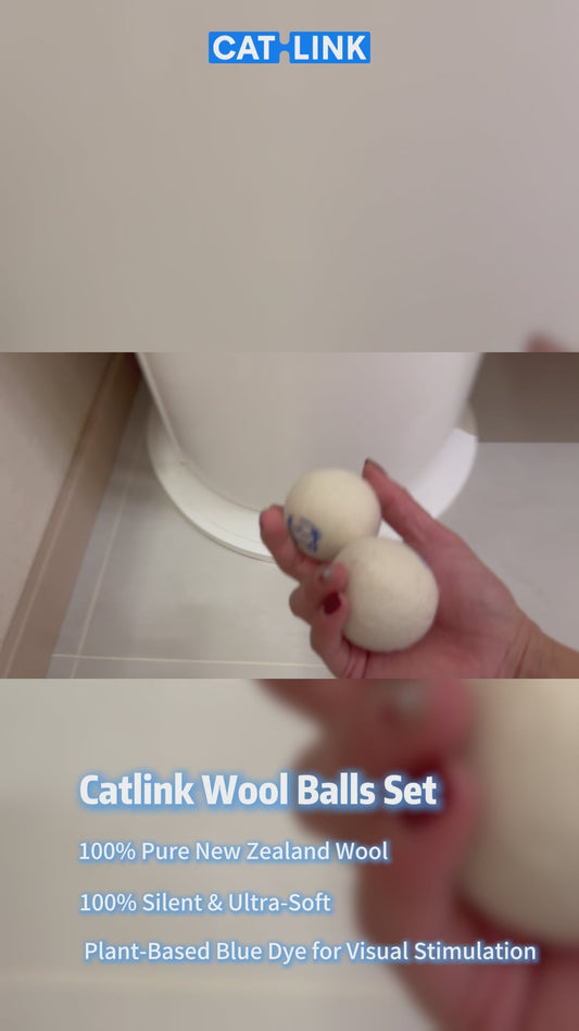 Ensemble de balles en laine CATLIKE - Jouet pour chat
